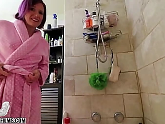 StepSon Guilt Trips StepMom Into Sponge Tub - Jane Lam out of here