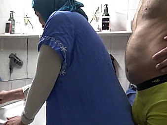 Stepmommysusan gets her hijab torn off while getting penetrated by a German pervy stud