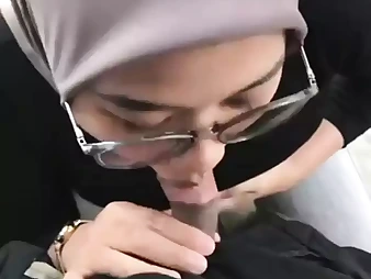 Malaysian honey Awek Tudung takes on her boy's rigid bone in a red-hot rear end-fashion sesh