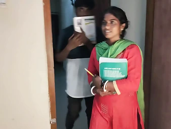 Bangladeshi educator with student leaves to probe and gets a 3some with boys and lecturer