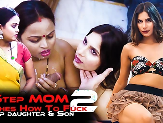 Step-family instructs How to Poke with Step-son and Step-daughter-in-law in Part 2