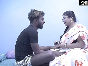Kinky schoolgirl gets insane with her Indian instructor on Tutor teaches her how to poke