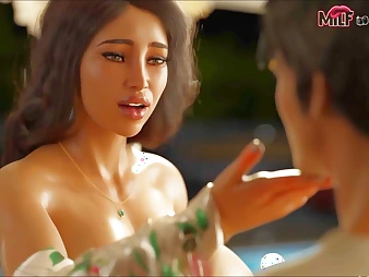Step-mother has a mischievous Three dimensional shag-festival with her son-in-law in this steamy anime orgy gauze