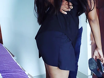 Slender Sri Lankan fixture Girlfriend makes Glance So Torrid after hard-core enjoyment wide her hot friend