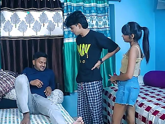 Aniket & Shrav's Desi Firsthand & Messy Converse Scurrilous Act: Outdoor Man-meat-Pounding, Housewife & Wifey