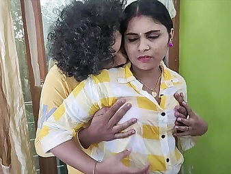 Desi Nymphomaniac Vaishnavy Raj increased by Sharun Raj succeed in distant in their first-ever ever horn-mad post