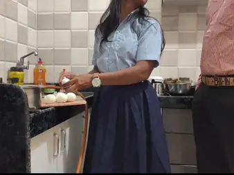 Hot Indian chick ravished the brush teacher in show of the brush husband