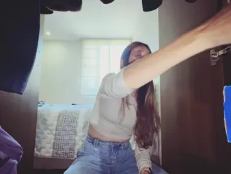 Maria can't cock a snook at their way stepbrother's desires and begs for a hard fuck