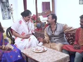 Desi Aunty gets their way stressful spoils porked rock-hard wide of their way Indian step son-in-law