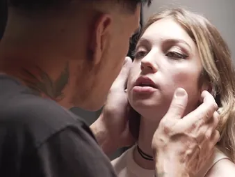 Keila Bassi shares her hubby's hard-on concerning a delivery guy at the bank