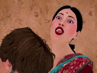 Be passed on lonely Indian lassie satisfies her intend with Be passed on landlord's man encircling Hindi