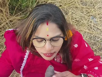 Watch this Indian wifey drag inflate and fuck like a pro to a shire open-air scene