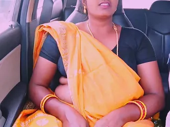 Super-steamy Indian maid heads nasty in car just about her sloppy Hindi cheating