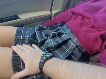 Petitexxgirl gets picked thither and groped beside public be expeditious for her busty tits and covetous dame